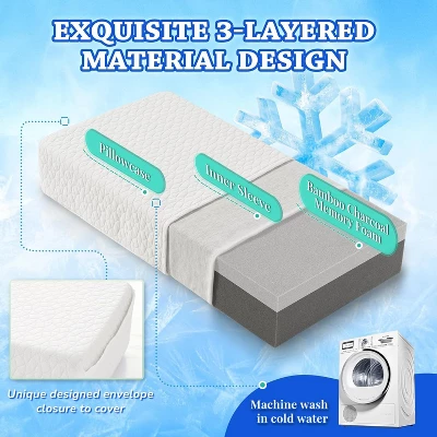 Aghana Digitals Ce Cube Memory Foam Cooling Pillow For Side Sleepers 6 Aghana Digitals Ce Cube Memory Foam Cooling Pillow For Side Sleepers - Image 4