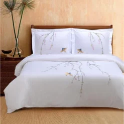 Classic Spring Solid Embroidered Modern 200-Thread Count Ultra-Soft Cotton 3-Piece Duvet Cover Set With Matching Pillowshams By Blue Nile Mills 7 Classic Spring Solid Embroidered Modern 200-Thread Count Ultra-Soft Cotton 3-Piece Duvet Cover Set With Matching Pillowshams By Blue Nile Mills -Laura Ashley Shop GUEST c70abe77 7dee 4f2f 983b f640aedefc14
