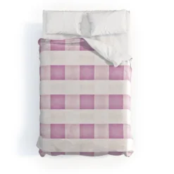 Farmhouse Shabby Gingham Checkered Plaid Monika Strigel Duvet Cover Set Purple/White - Deny Designs -Laura Ashley Shop GUEST cbe2e9d6 4cee 49d7 8ab6 2ecaeb4de215