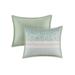 5pc Tulia Seersucker Comforter Bedding Set With Throw Pillows Green - Madison Park -Laura Ashley Shop GUEST ccbc762d 5191 40f8 8cb5 5cdcba822608