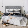 Elisabeth Fredriksson Soft Gradient Cubes Comforter Set Blue - Deny Designs