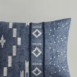 Inari Cotton Printed Duvet Cover Set With Trims Indigo Blue - Ink+Ivy -Laura Ashley Shop GUEST cebf1cb0 b7b0 4a68 8565 820db42ec599