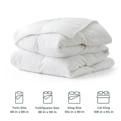 Peace Nest Lightweight & Medium Weight White Goose Feather Down Comforter 5 Peace Nest Lightweight & Medium Weight White Goose Feather Down Comforter - Image 3