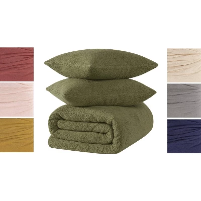 Brooklyn Loom 2pc Twin Marshmallow Comforter Set Mustard 7 Brooklyn Loom 2pc Twin Marshmallow Comforter Set Mustard - Image 5