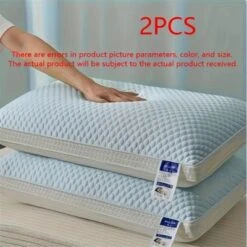 Aghana Digitals 2-Pack Ice-Silk Cooling Tofu Pillows With 3D Massage Texture, Dual-Side Design &