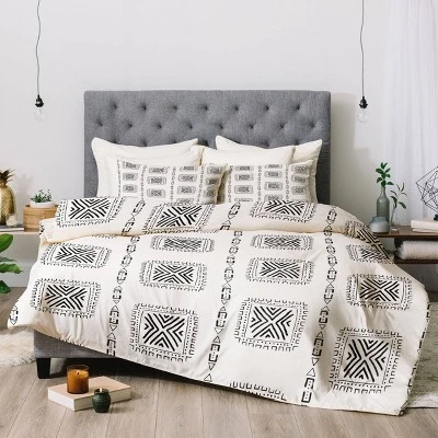 Deny Designs Schatzi Brown Mudcloth Comforter Set Black/White 3 Deny Designs Schatzi Brown Mudcloth Comforter Set Black/White