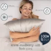 Dreamzie - 1 X 19 Momme Silk Pillowcase, Double Sided Luxury Silk - Gold -Laura Ashley Shop GUEST d80beef7 da5e 4f70 b0dc c840bfb1ab7c