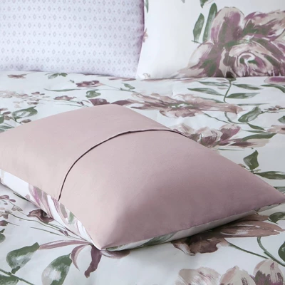 Madison Park Robin Floral Comforter Bedding Set With Bed Sheets Mauve 6 Madison Park Robin Floral Comforter Bedding Set With Bed Sheets Mauve - Image 4