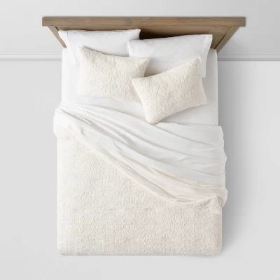 Textured Faux Fur Comforter & Sham Set - Threshold™ 4 Textured Faux Fur Comforter & Sham Set - Threshold™ - Image 2