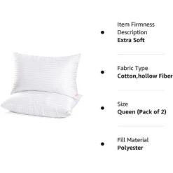 Aghana Digitals Hotel Collection Queen Bed Pillows Set Of 2, Soft Microfiber -Laura Ashley Shop GUEST dbeace36 91ca 473a bf40 e59ad4a1aabe