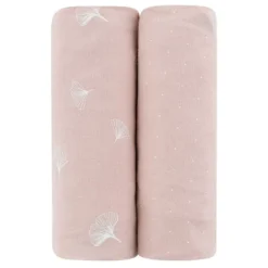 Ely's & Co. Baby Fitted Sheet 100% Combed Jersey Cotton Pink Gingko -Laura Ashley Shop GUEST dce2a734 7101 47c9 8094 0e27a775d4fb