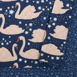 Full/Queen 3pc Swanning Around Quilt Set Navy - Makers Collective -Laura Ashley Shop GUEST e0739be9 9dbb 4e11 a568 9a83407e7e9b