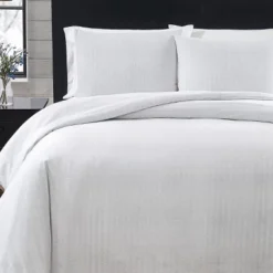 Herringbone Flannel Duvet Cover Set - London Fog