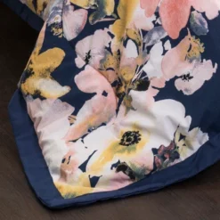 Full/Queen 7pc Floral Watercolor Comforter Set Blue - Lush Décor -Laura Ashley Shop GUEST e97c6569 5d20 4d17 b387 e9edeb7b9010