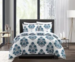 Chic Home Yazmin 7 Piece Duvet Cover Set Large Scale Floral Medallion Print Design Bed In A Bag Bedding Blue 9 Chic Home Yazmin 7 Piece Duvet Cover Set Large Scale Floral Medallion Print Design Bed In A Bag Bedding Blue -Laura Ashley Shop GUEST ea5b67b9 3b78 4670 be95 4230738ea0b1