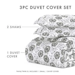 Paisley, Damask & Soft Farmhouse Prints Duvet Cover Set, Ultra Soft, Easy Care - Becky Cameron (3 Piece Set) -Laura Ashley Shop GUEST f247c2f6 37dc 44db 9f84 8eb72aa23027