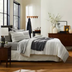 3pc Heathered Stripe Comforter Bedding Set - Hearth & Hand™ With Magnolia 7 3pc Heathered Stripe Comforter Bedding Set - Hearth & Hand™ With Magnolia -Laura Ashley Shop GUEST f5d6068f c55f 4043 923f e6673cd682bd