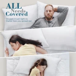 Itopfox Queen Size Pillows Set Of 2, Hotel Quality Down Alternative Gusseted Pillows For Side, Back Or Stomach Sleepers, White -Laura Ashley Shop GUEST f5f0072e 7303 4325 9496 94d23434d33e