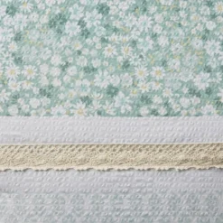 5pc Tulia Seersucker Comforter Bedding Set With Throw Pillows Green - Madison Park -Laura Ashley Shop GUEST f7deed0b bc04 4533 b444 4f4e635d366c