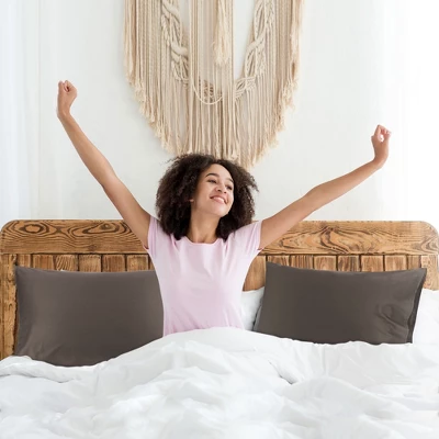 PiccoCasa 100% Cotton Soft Breathable Envelope Closure Pillowcases Set Of 2 5 PiccoCasa 100% Cotton Soft Breathable Envelope Closure Pillowcases Set Of 2 - Image 3