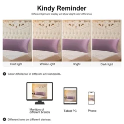 2 Pcs Body 20"x54" Satin Silky For Hair And Skin Pillowcase Mauve - PiccoCasa -Laura Ashley Shop GUEST fd5569a6 7efc 42dc 9f57 49335b1db2d8