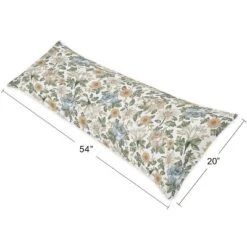 Sweet Jojo Designs Girl Body Pillow Cover (Pillow Not Included) 54in.x20in. Vintage Floral Blue Yellow And Gold -Laura Ashley Shop GUEST ffddc044 9682 42b0 8a44 527ccb8a6553